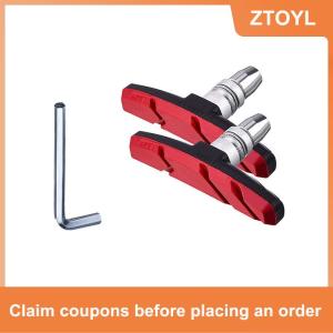 【ZTOYL】 1 cặp bền Xe Đạp im lặng phanh Pads cưỡi phanh núi Pad giày khối miếng đệm cao su lâu dài tốt