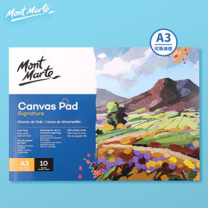 Mont Marte Canvas Pad 10 Sheet 280gsm A3/A4/A5 - Ideal for All Skill Levels