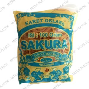 Karet Sakura 100gr Karet Gelang Karet Kecil Karet Tipis Karet Ikat Karet Kuning Karet Murah Karet Merah