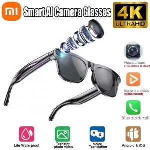 XM 4K Smart Glasses AI GPT Camera HD 260Mah Battery Voice Assistant Translate Bluetooth Call Identify Objects Smart Glasses