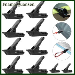 Fnama ที่หนีบกันสาด10ชิ้นตัวหนีบยึดเต็นท์แบบหนีบยึดแน่นเครื่องมือสำหรับตั้งแคมป์กลางแจ้งปีนเขาอุปกรณ์ตั้งแคมป์ขายส่ง