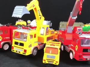 👍 [Hot] Kids Electric Toy Fire Truck Vehicles witch Music & LED Lights - Car/Mixer Truck