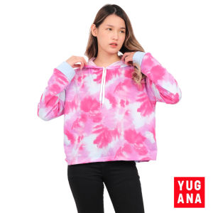 YUGANA - REESE Sweater Crop Oversize Wanita Lengan Panjang Hoodie
