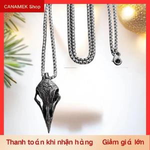 CS Retro Phong Cách Bắc Âu Crow Skull Mặt Dây Chuyền Động Vật Bird Vòng Cổ Cho Nam Giới Cá Nhân Đồ Trang Sức May Mắn Amulet Quà Tặng