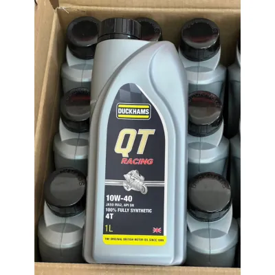 DUCKHAMS QT Racing 10W-50 10W-40 ขนาด1L น้ำมันเครื่องสังเคราะห์แท้ 100% มีกลิ่นหอม