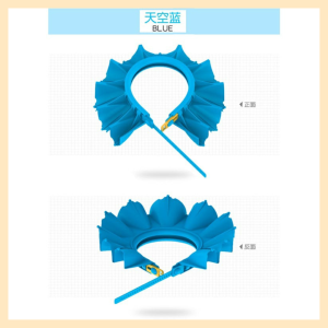 Adjustable Baby shampoo cap waterproof ear protection childrens shower cap childrens bath cap soft gel shampoo cap