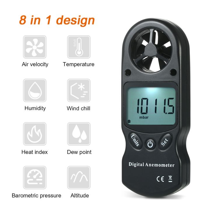 【Trending Now】 8 in 1 Digital Anemometer Wind Speed/Temperature ...