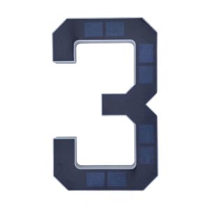 HUADIN Waterproof Solar Lighted House Numbers Light 6.7IN No Wiring Solar Digital Doorplate Address Sign Illuminated Exterior LED House Number Plaque Yard