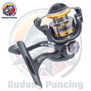 JIGMEN Reel Mini Tiny-R Ukuran 500 Kerekan Atau Gulungan Pancing Ukuran Kecil Ultra Light UL Tersedia Warna Biru Hijau Emas Merah