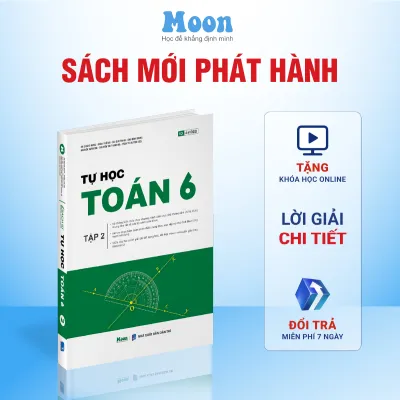 Sách ID Tự Học Toán Lớp 6 chương trình sách giáo khoa mới kết nối tri thức cánh diều chân trời sáng tạo Moonbook