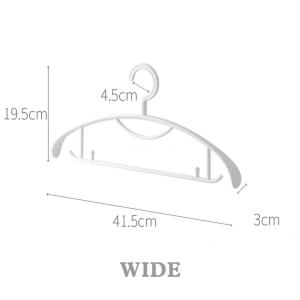 Classy Luxe 10 pcs Seamless Hanger Non-slip Clothes Hanger Drying Clothes Hanger Hanging Household Durable Laundry Coat Balcony Hanger