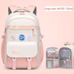 【High Quality】Side open Door Kids School Bag Large Capacity Waterproof Children’s School Backpacks(6-15Y) Spine Protection Load Reduction Primary School Students Bags