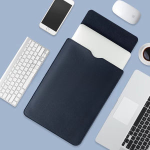 Leather Laptop Sleeve 13/14 inch Laptop Bag Multifunctional Waterproof Laptop Pouch Tablet Case Scratch Resistent