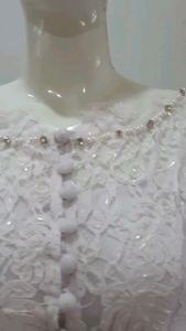 Atasan Kebaya Akad Nikah Brukat Full Payet & Longtorso