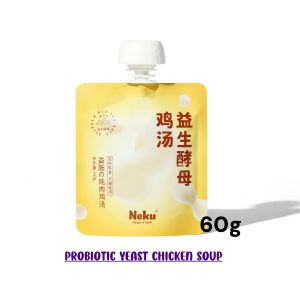 Neku Hydrating Chicken Broth Pouch for All Ages Cats & Dogs Essential Nutrient Booster 60g