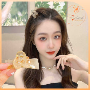 Kẹp Tóc Mái Càng Cua Mini 2 Mặt Nơ Phong Cách Hàn Quốc Mới Phụ Kiện Thu Đông Hottrend - Salmon