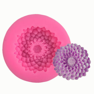 Khuôn silicon hoa thược dược làm rau câu bánh in socola nến fondant