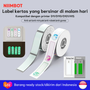 Kertas Label Glow in the Dark untuk Mesin Label NIIMBOT D11/D110/D101/H1S