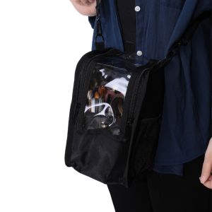 DEN0854 Trong suốt Túi đeo vai đựng cọ trang điểm Chuyên nghiệp Đen Hộp đựng mỹ phẩm Đơn giản Đa chức năng Túi đựng mỹ phẩm Nghệ sĩ trang điểm