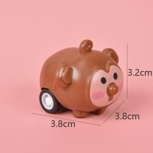 Cute Animal Pull Back Car Tiger Inertia Toys Kids Gifts Door Gift Mini Toys Cute Animal Pull Back Car