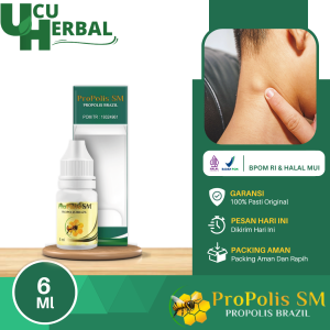 Obat Pengempis Benjolan Di Leher Kiri Kanan Belakang Depan Belakang Telinga Herbal Propolis SM
