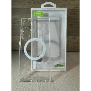 SAMSUNG S25 ULTRA s24 ULTRA  FE S23 Ultra S22 PLUS Case BISEN Magnetic Transparent W/ Camera Cover