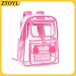 ZTOYL Ba lô trong suốt túi lưu trữ trong suốt sinh viên bookbag Túi lưu trữ túi rõ ràng bãi biển túi làm việc trường học