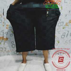 4XL | Celana Pendek Super Jumbo Motif Kotak Tebal | Chino Extra Jumbo Muat BB 100kg