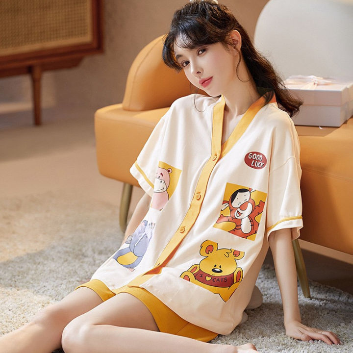 Korean Style Women Cute Sexy Cotton Long Style Robe Bathrobe Home Clothing