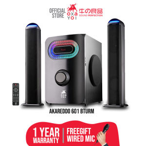 OXAYOI AKAREDDO 601 (2022) BTURM Karaoke 2.1 Speaker/Soundbar Bluetooth 120W SD CARD/ USB / FM Radio / REMOTE / OPTICAL