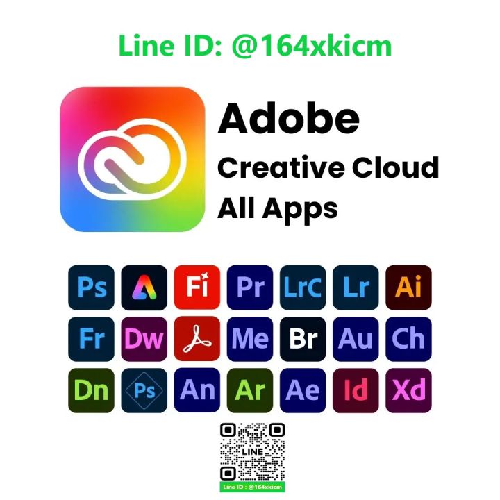 Adobe Creative Cloud Professional (All Apps) | Subscription 1 เดือน ...