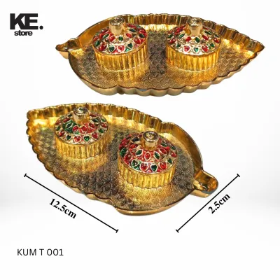 Brass Kumkum Holder Suitable For Pooja /Festival Decoration/Home Decoration