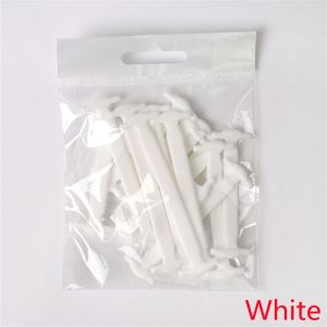 FUDESHE 16pcs ง่าย รองเท้าผ้าใบ ยืด ผู้ชาย ไม่จำกัดเพศ เชือกผูกรองเท้าเด็ก ไม่มีเน็คไท ยางยืด ซิลิโคน เชือกผูกรองเท้า