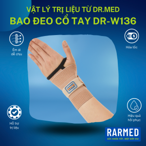 Bao đeo cổ tay co giản Dr.Med DR-W002 bảo vệ cổ tay viêm xương trật khớp ngăn chấn thương - 1 Size