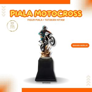 Piala Akrilik Motocross Souvenir Hadiah Kejuaraan Lomba Moto Cross Tropi Bahan Akrilik Motorcross