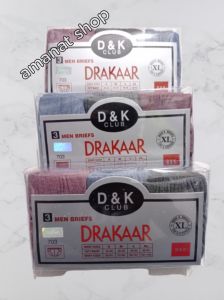 1PACK CD CELANA DALAM PRIA DRAKAAR BAHAN KATUN S M L XL