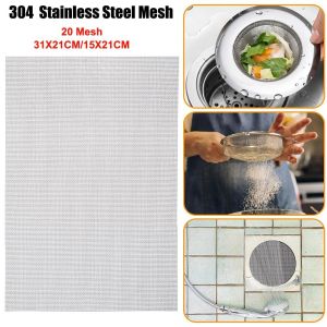 NOWNICE 20 Mesh Wire Mesh Screen 15X21CM Sturdy No Rust Window Screen Mesh High Quality 31X21CM Stainless Steel Mesh DIY Projects Cage Vent Garden