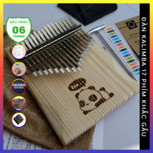 Đàn Kalimba 17 phím QUYNHLEMO Kalimba giá rẻ khắc nhiều hình cute âm hay tặng đầy đủ phụ kiện.