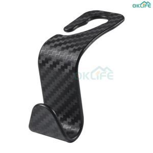 [OKLIFE. SG]Multifunctional Car Seat Hook Universal Car Headrest Hanger Headrest Hanger for Car Carbon Fiber Car Seat Hook