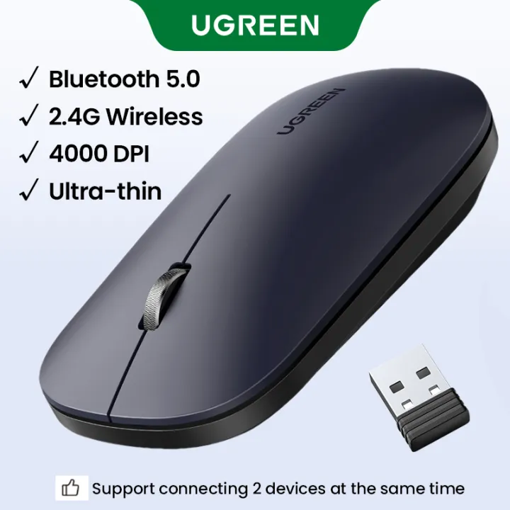 UGREEN%20Wireless%20Mouse%204000%20DPI,%20Silent%20Buttons,%203cm%20Thin%20Slim%202.4%20GHz%20with%20USB%20Mini%20Receiver%20Ambidextrous%20PC%20/%20Mac%20/%20Laptop%20-%20Image%202