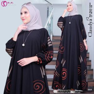 Kaftan Claudya New Motif/Gamis Lukis Jumbo Bahan Rayon Premium Tebal dan adem/HomeDress Batik Samina/Baju Wanita Bisa Untuk Segala Acara/Bisa COD belanja disini