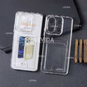 Redmi Note 13 4G Redmi Note 13 5G Clear Wallet Card Case Bening / Card Holder Kartu