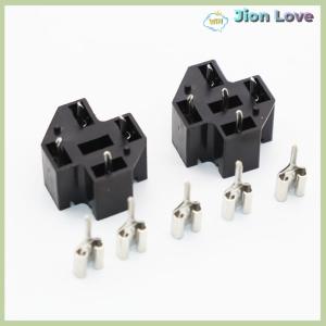 Jion Love Automotive Car Auto 40A 4 5 Pin SPDT Relay Socket Connector Adaptor PCB Board Mount Base Holder with 6.3mm Terminals