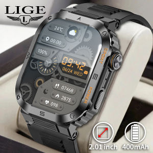 LIGE IPS HD Screen 400Mah Big Battery Smart Watch Men and Women Bluetooth Call 100+ Sports Multifuntional Fitness Tracker