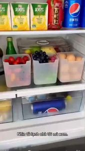 Hộp nhựa vuông để thực phẩm tủ lạnh đựng đồ đa năng Phukienprocare