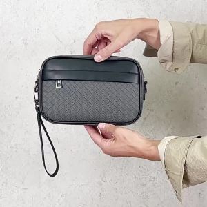 AE Mens multi-pocket business clutch bag high-quality wear-resistant phone bag single-shoulder crossbody bag for men