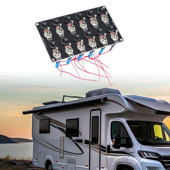 Miracle Shining Marine Boat Switch Panel Easy Installation with 10A