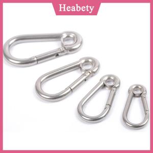 Heabety M4 M5 M6 M7 M8 thép không gỉ Carabiner Carbine Snap hook với dây Giày mùa xuân khóa vòng chìa khóa