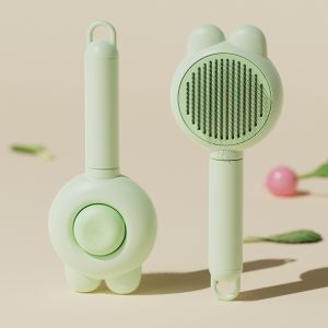 Pet One-Click Hair Remover Brush for Dogs and Cats Hair Grooming Comb Bath Cleaning Brush Essential Pet Supplies