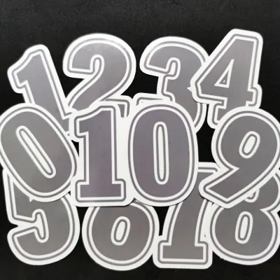 stiker angka 1 sampai 10 tinggi 5 cm warna warni super cute bisa pilih warna